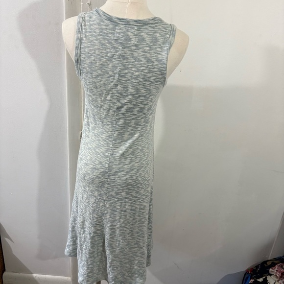 Anthropologie Sol Angeles Sz S Textured Sleeveless Dress Aqua Green Boho Coastal - Picture 4 of 9